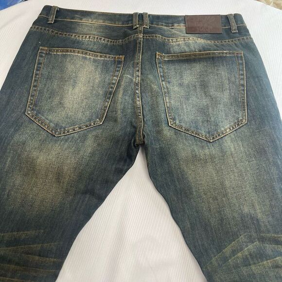 Demolition Destroyed Distressed Men’s Denim Jeans Size 38 X 33 - Picture 11 of 11